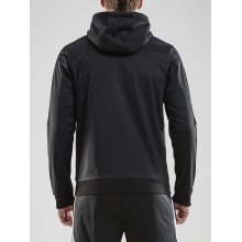 Craft Bluza z kapturem Hoodie Fullzip Pro Control czarny/biały męski